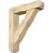 Ekena Millwork Traditional Craftsman Rough Sawn Bracket w/ Offset Brace, Douglas Fir, 8"W x 36"D x 40"H BKT0806X36X40TRA04RDF - alternate 1